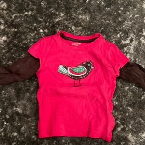 GAP Kids Red Tee with Bird Graphic